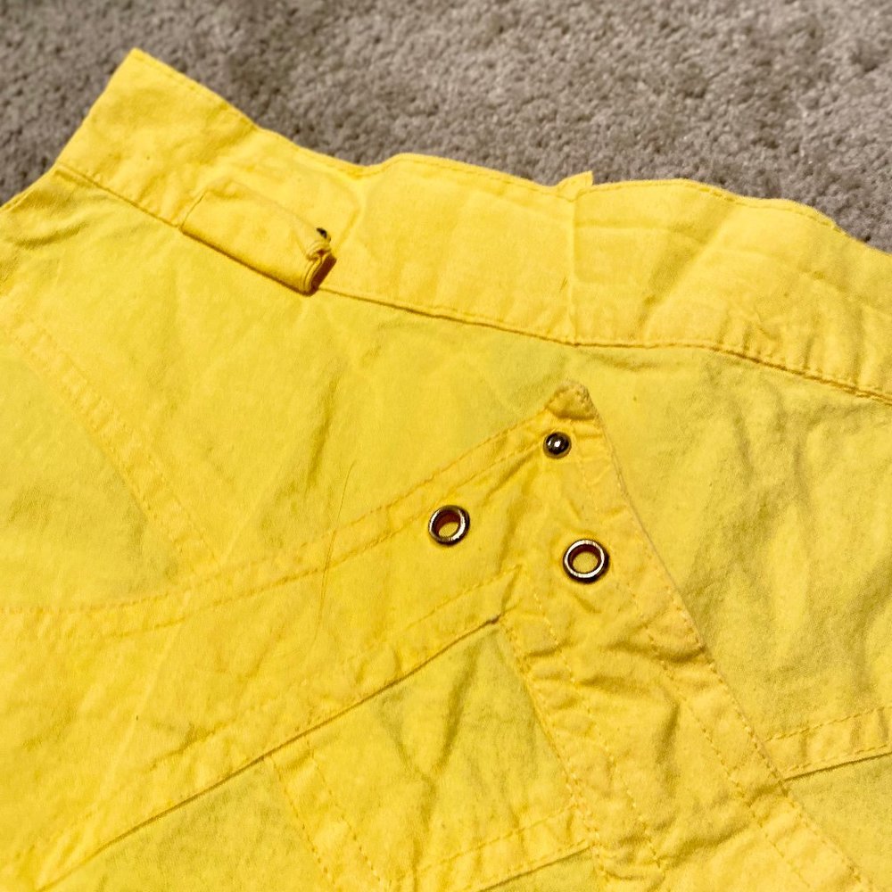 Vintage yellow pencil skirt
